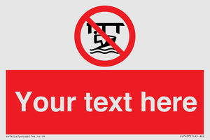 Custom Do not use watercraft in the vicinity of piers